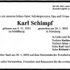 Schimpf Karl 1912-2003 Todesanzeige